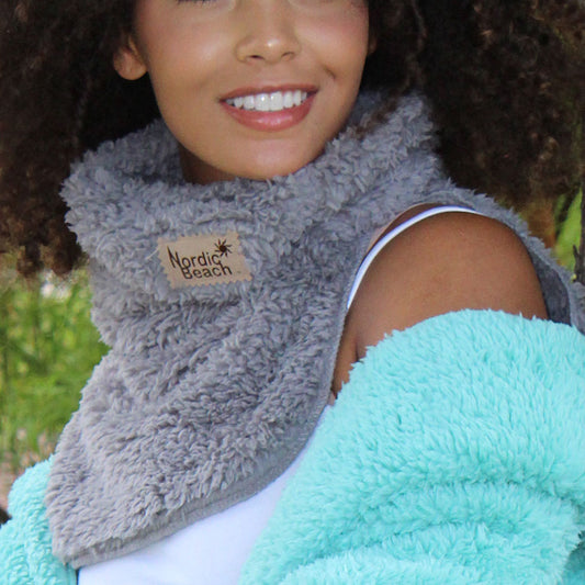 Grey Kitten Neck Wrap